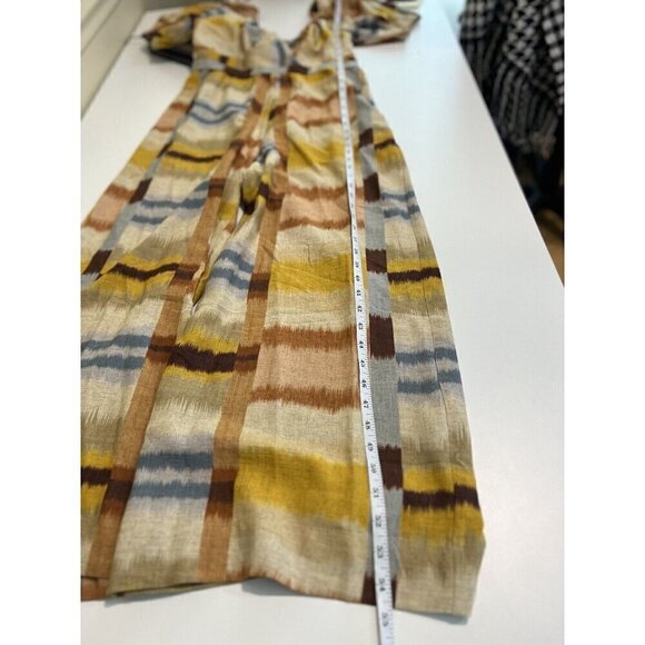 Anthropologie Ranna Gill Tie back Jumpsuit Medium Multicolor Boho Festival New - Picture 7 of 9